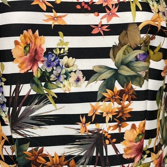 NWOT Chetta B striped floral dress.  Size 6 S small - Picture 4 of 13